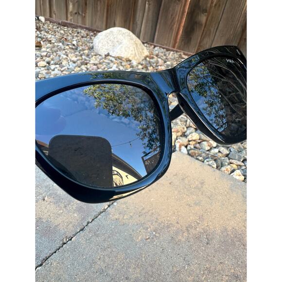 Free People x I-Sea Lexi Cat Eye Black Sunglasses main image 12